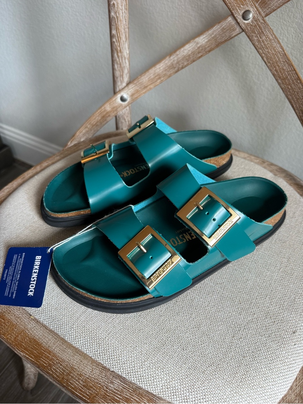Birkenstock Arizona Droplet Buckle Sandals dark teal - Picture 2 of 7